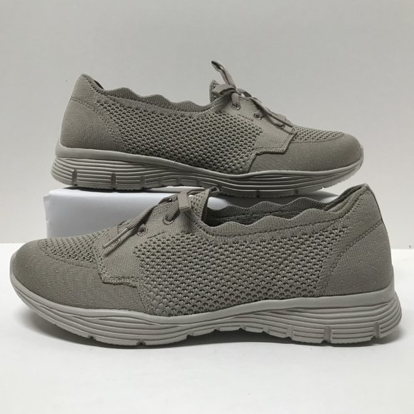 Skechers Washable Knit Slip-On Shoes - Seager in Taupe - Picture 10 of 16
